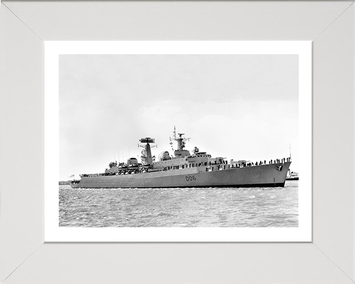 HMS Hampshire D06 Royal Navy County class destroyer Photo Print or Framed Print - Hampshire Prints