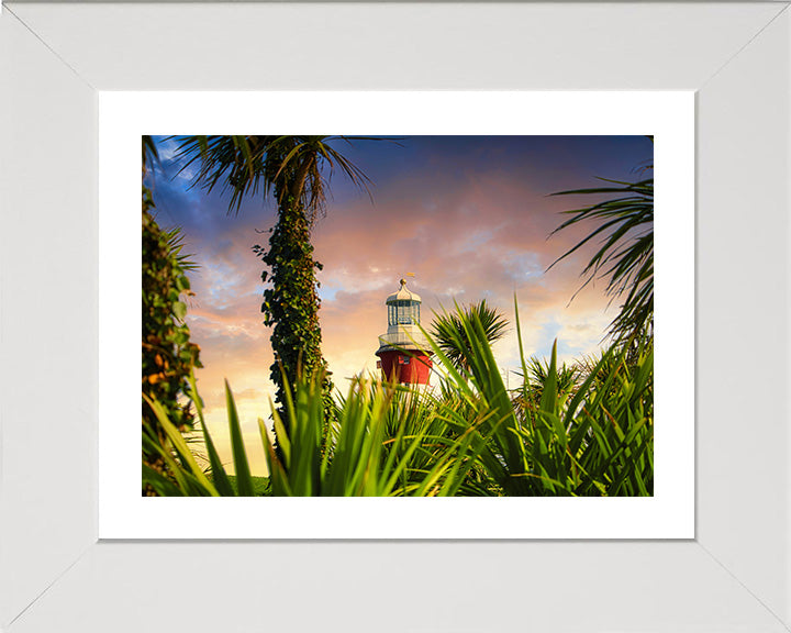 Smeaton's Tower Plymouth Hoe Devon at sunset Photo Print - Canvas - Framed Photo Print - Hampshire Prints