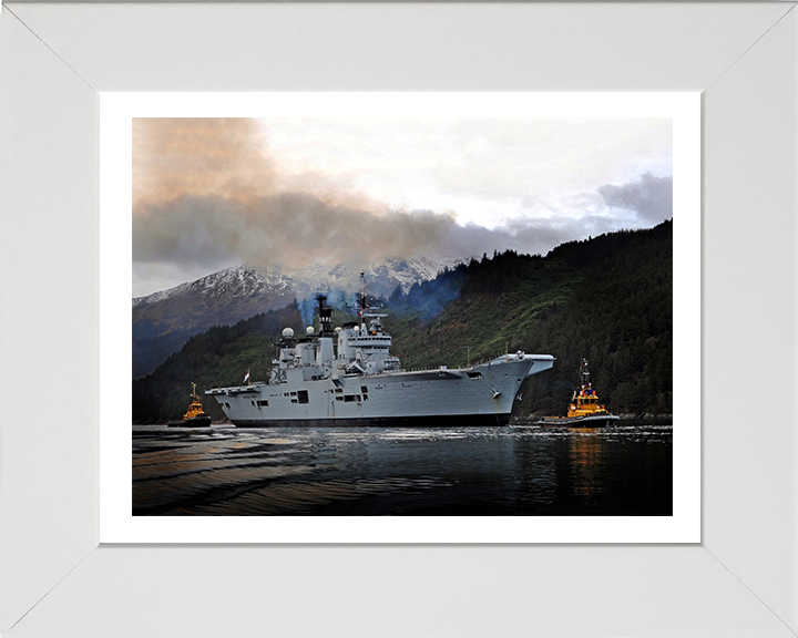 HMS Illustrious R06 Royal Navy Invincible class Aircraft Carrier Photo Print or Framed Print - Hampshire Prints