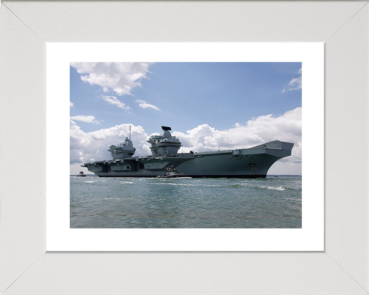 HMS Prince of Wales R09 Royal Navy Queen Elizabeth Class Aircraft Carrier Photo Print or Framed Print - Hampshire Prints