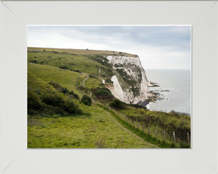 Hiking path along the Cliffs of Dover Kent Photo Print - Canvas - Framed Photo Print - Hampshire Prints