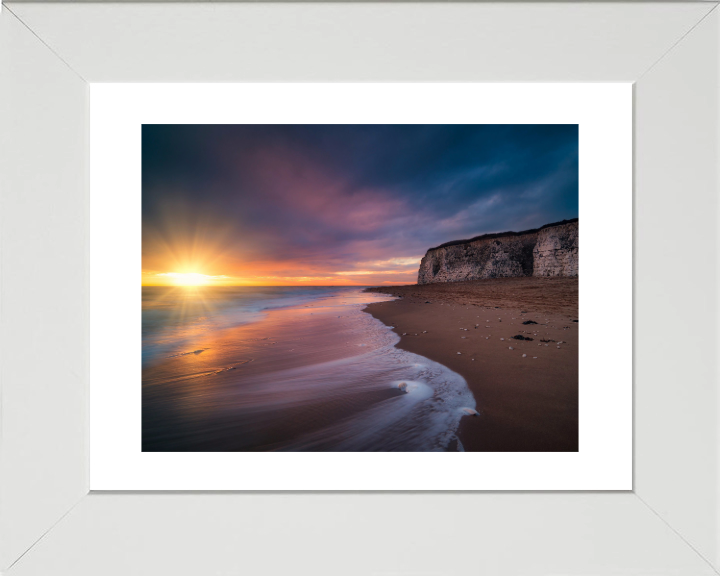 Joss Bay Kent at sunset Photo Print - Canvas - Framed Photo Print - Hampshire Prints