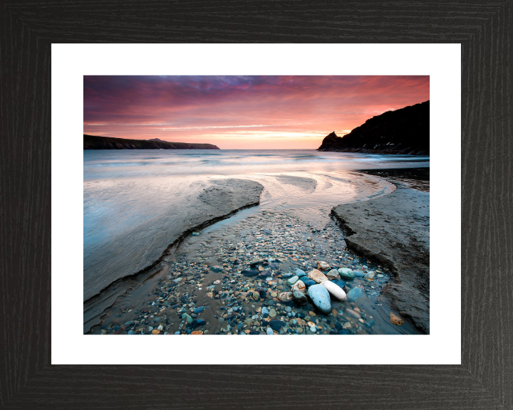 Abereiddy beach Wales at sunset Photo Print - Canvas - Framed Photo Print - Hampshire Prints