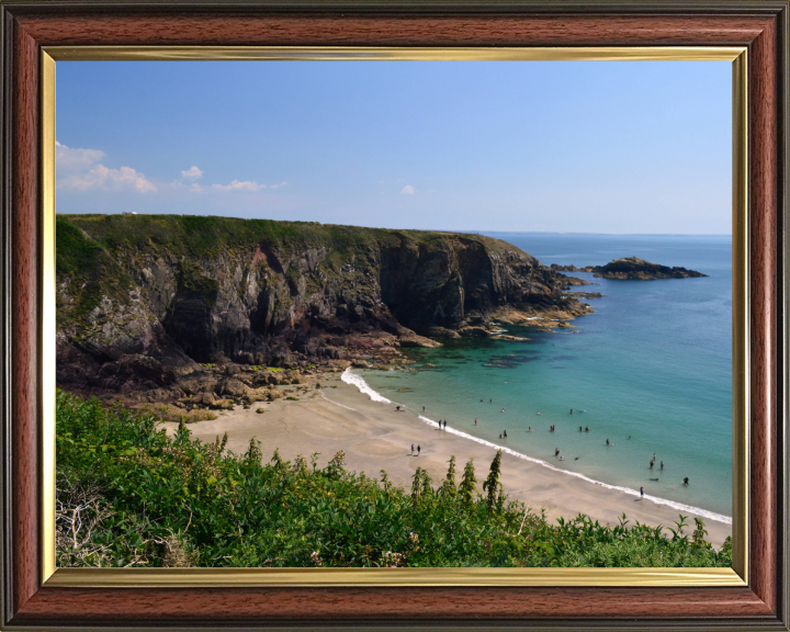 Caerfai beach Wales Photo Print - Canvas - Framed Photo Print - Hampshire Prints