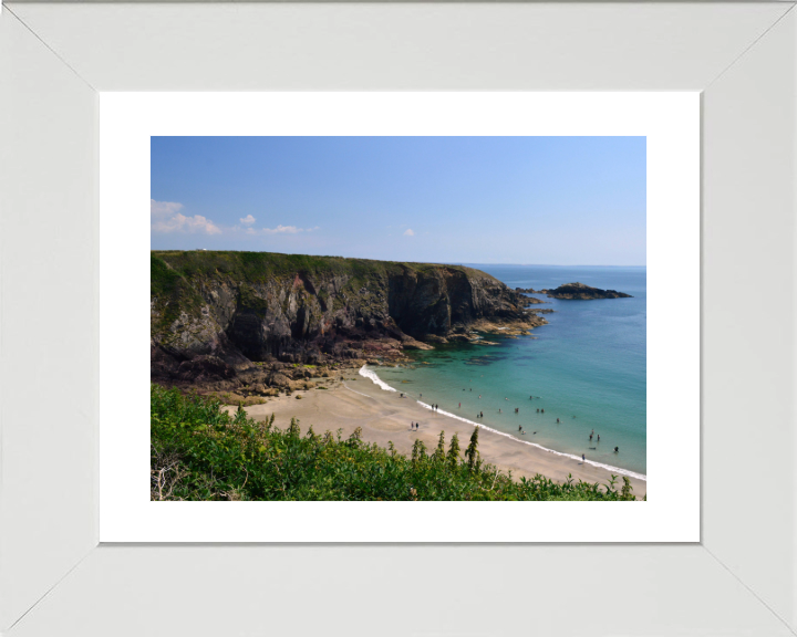 Caerfai beach Wales Photo Print - Canvas - Framed Photo Print - Hampshire Prints
