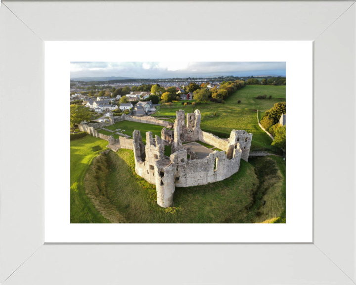 Coity Castle in Wales from above Photo Print - Canvas - Framed Photo Print - Hampshire Prints