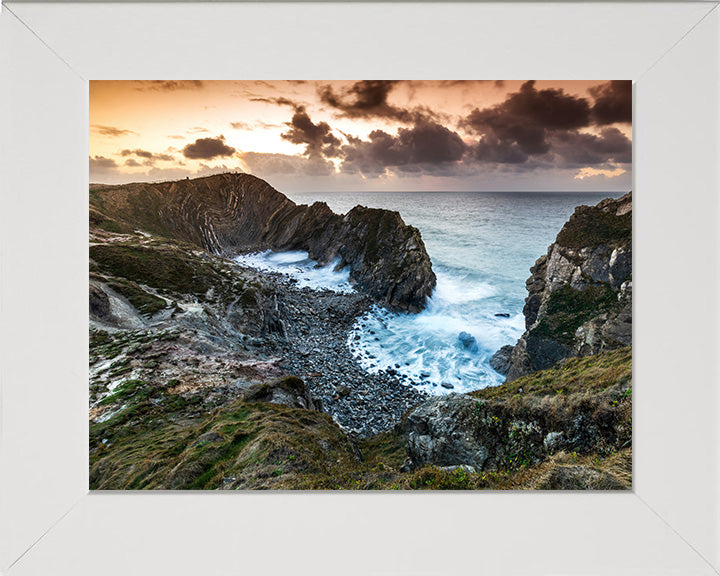 Stair Hole Dorset at sunset Photo Print - Canvas - Framed Photo Print - Hampshire Prints