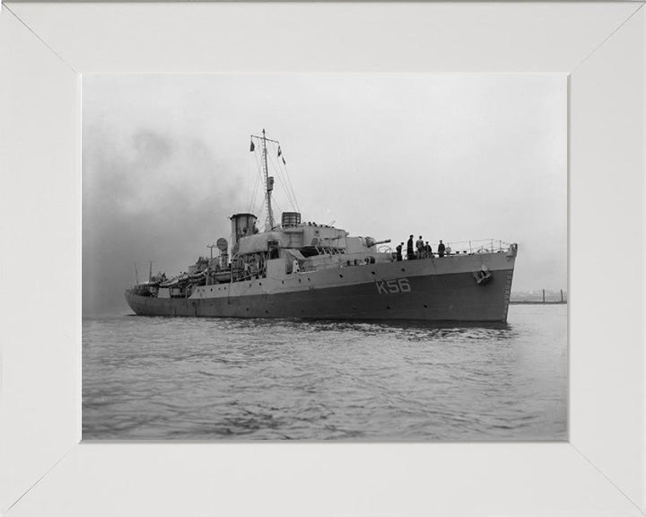 HMS Asphodel K56 Royal Navy Flower class corvette Photo Print or Framed Print - Hampshire Prints