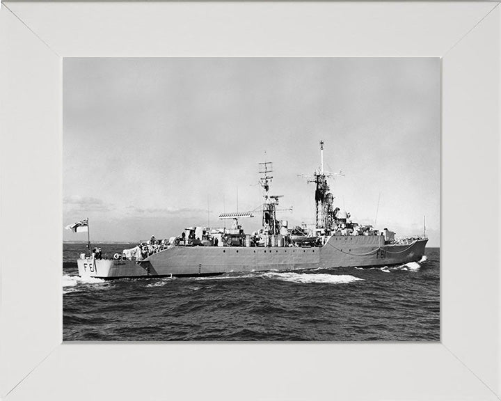 HMS Llandaff F61 Royal Navy Salisbury class Frigate Photo Print or Framed Print - Hampshire Prints