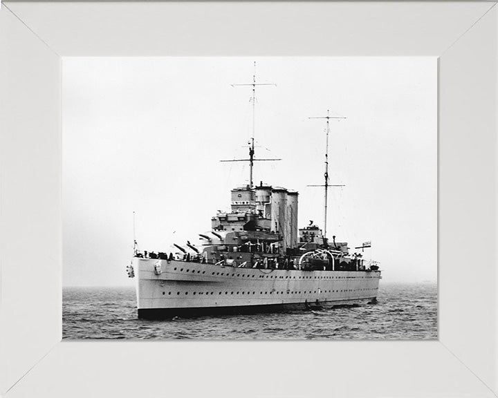 HMS Suffolk (55) Royal Navy County class heavy cruiser Photo Print or Framed Print - Hampshire Prints