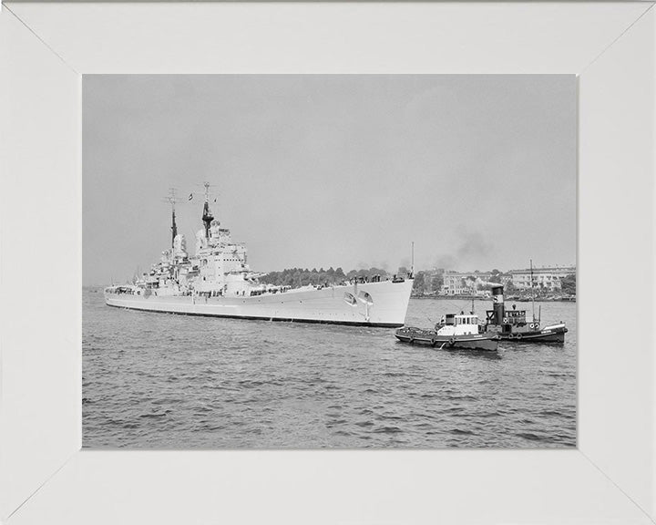 HMS Vanguard (23) Royal Navy fast battleship Photo Print or Framed Print - Hampshire Prints