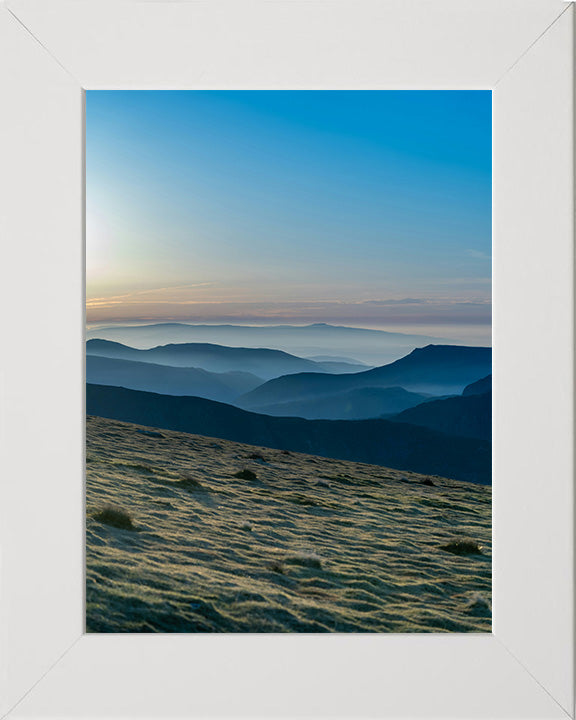 The view from Helvellyn Cumbria at sunset Photo Print - Canvas - Framed Photo Print - Hampshire Prints