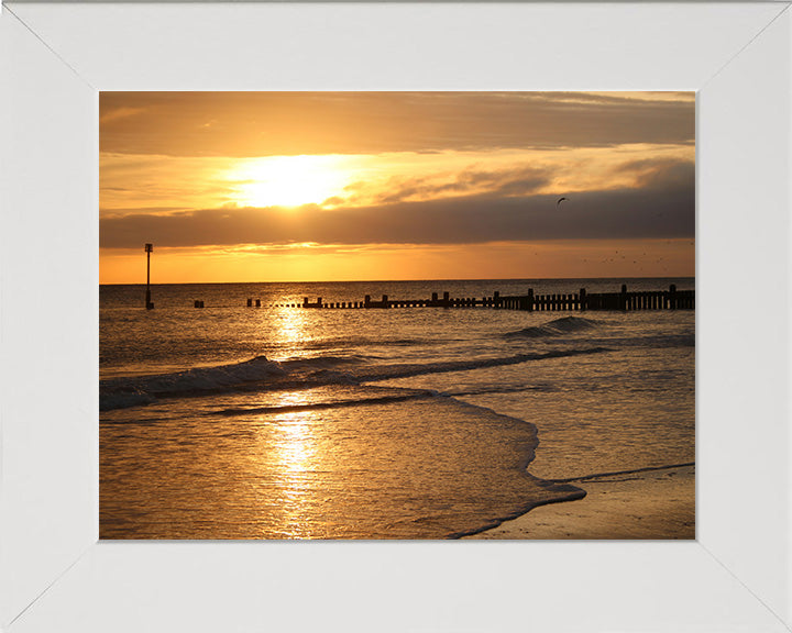 Overstrand Beach Norfolk at sunset Photo Print - Canvas - Framed Photo Print - Hampshire Prints