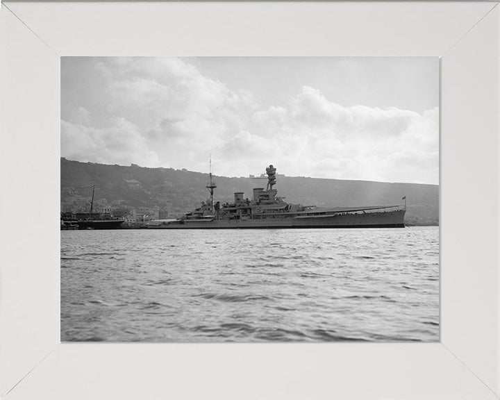 HMS Repulse (1916) Royal Navy Renown class battlecruiser Photo Print or Framed Print - Hampshire Prints