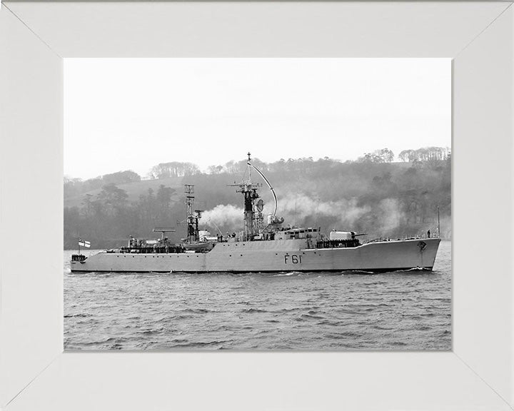 HMS Llandaff F61 Royal Navy Salisbury class Frigate Photo Print or Framed Print - Hampshire Prints