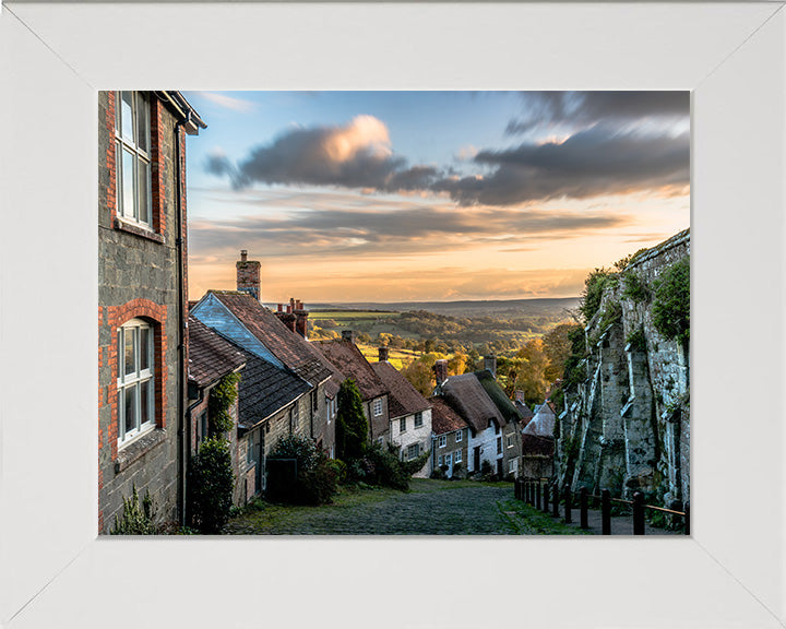 Gold Hill Shaftsbury Dorset (Hovis Hill) Photo Print - Canvas - Framed Photo Print - Hampshire Prints
