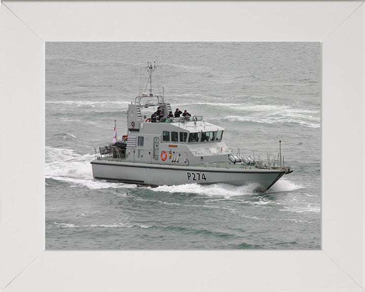 HMS Tracker P274 Royal Navy Archer Class P2000 Patrol Vessel Photo Print or Framed Photo Print - Hampshire Prints