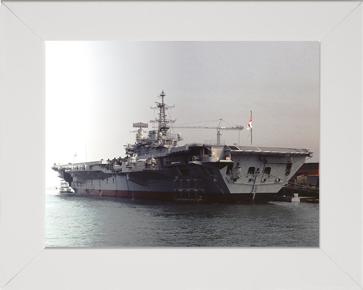 HMS Hermes R12 Royal Navy Centaur class Aircraft carrier Photo Print or Framed Print - Hampshire Prints