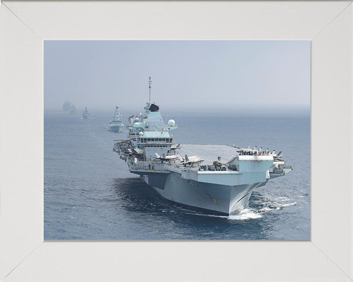 HMS Queen Elizabeth R08 Royal Navy Queen Elizabeth Class Aircraft Carrier Photo Print or Framed Print - Hampshire Prints