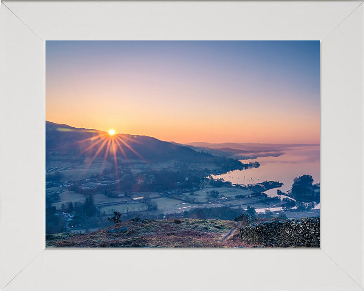Todd Crag Ambleside Cumbria at sunrise Photo Print - Canvas - Framed Photo Print - Hampshire Prints