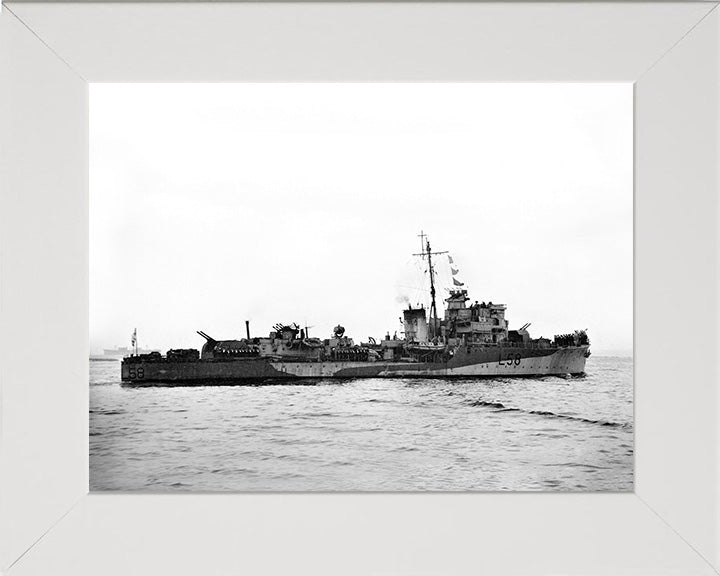 HMS Quantock L58 Royal Navy Hunt class destroyer Photo Print or Framed Print - Hampshire Prints
