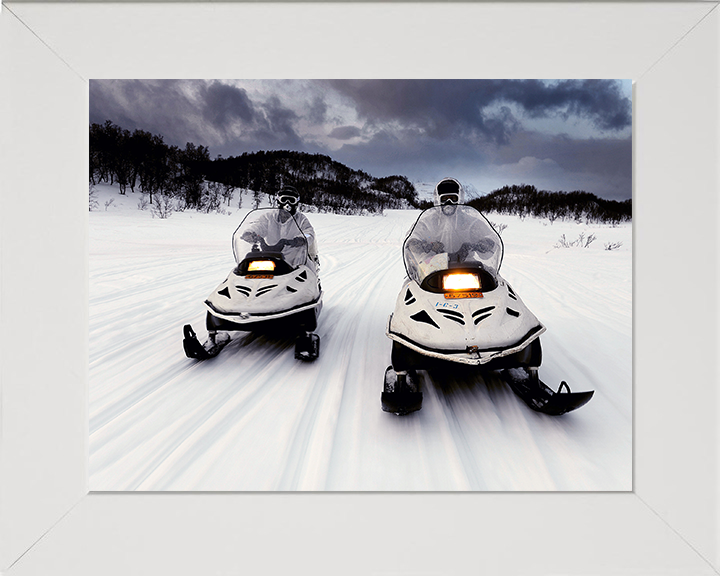 Royal Marine Commandos on a Ski-Doo | Photo Print | Framed Print | Military | Commando | Wall Art | Home Decor | Print | Photography Hampshire Prints