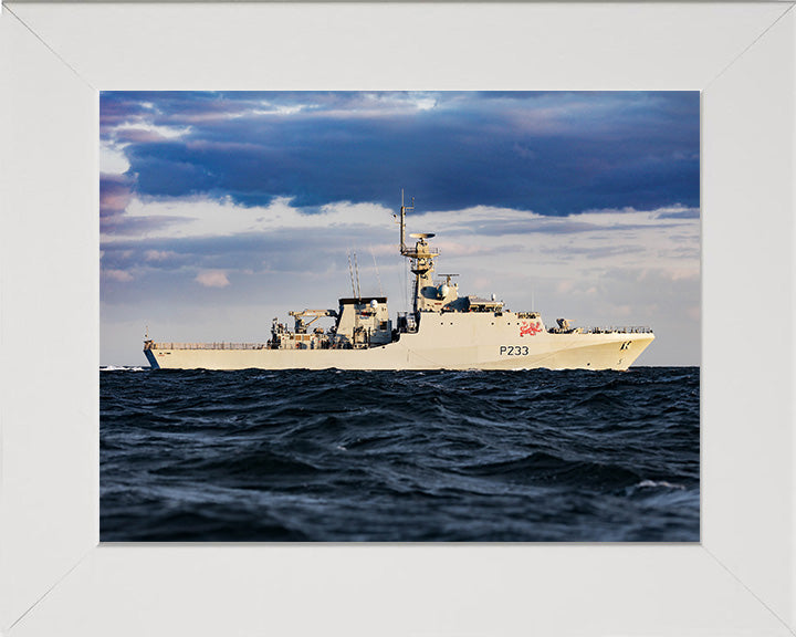 HMS Tamar P233 Royal Navy River class offshore patrol vessel Photo Print or Framed Print - Hampshire Prints