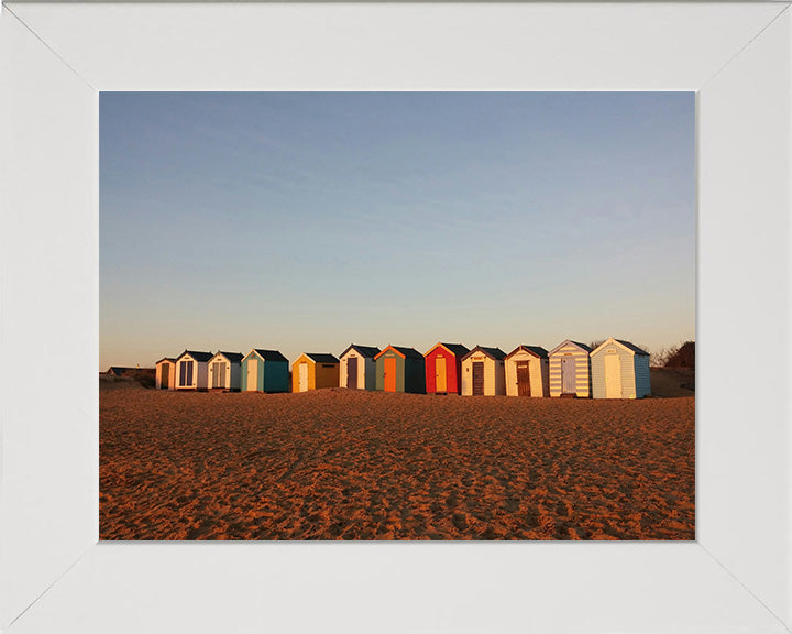 Southwold Beach Huts Suffolk at sunset Photo Print - Canvas - Framed Photo Print - Hampshire Prints