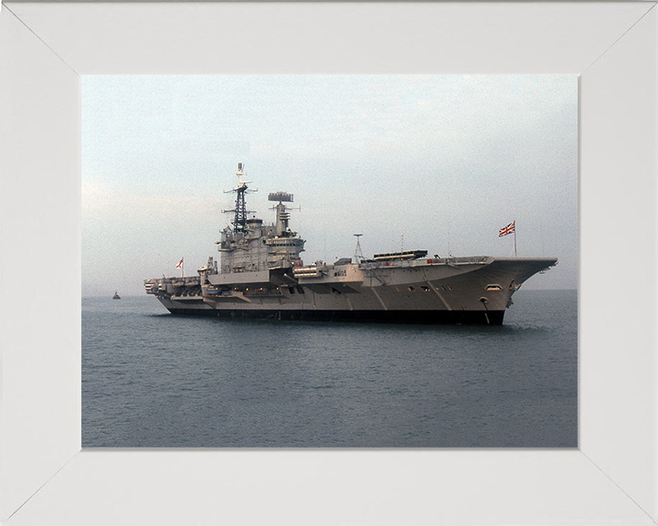 HMS Hermes R12 Royal Navy Centaur class Aircraft carrier Photo Print or Framed Print - Hampshire Prints