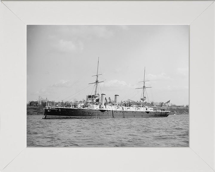 HMS Australia (1886) Royal Navy Orlando class armoured cruiser Photo Print or Framed Photo Print - Hampshire Prints