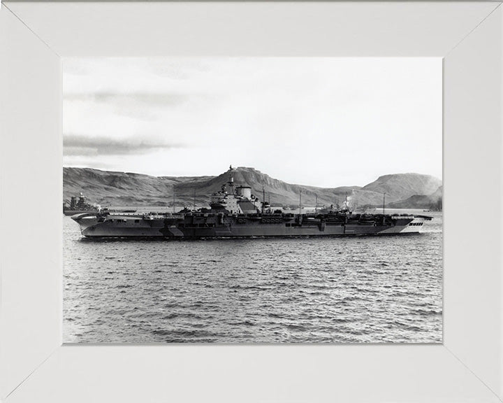 HMS Victorious R38 Royal Navy Illustrious class Aircraft Carrier Photo Print or Framed Print - Hampshire Prints