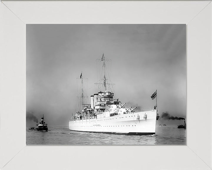 HMS Sussex (96) Royal Navy County class heavy cruiser Photo Print or Framed Print - Hampshire Prints