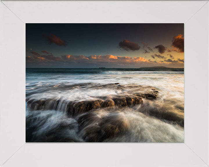 Osmington Bay Dorset at sunset Photo Print - Canvas - Framed Photo Print - Hampshire Prints
