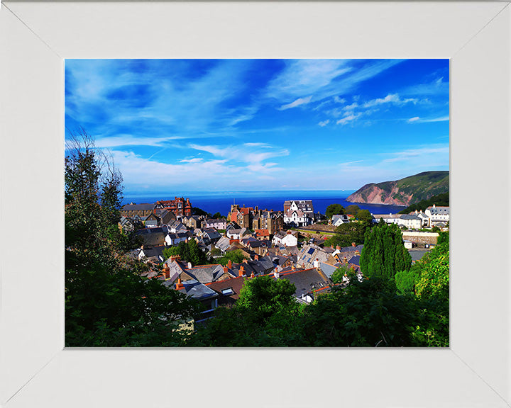 Blue skies above Lynmouth Dorset Photo Print - Canvas - Framed Photo Print - Hampshire Prints