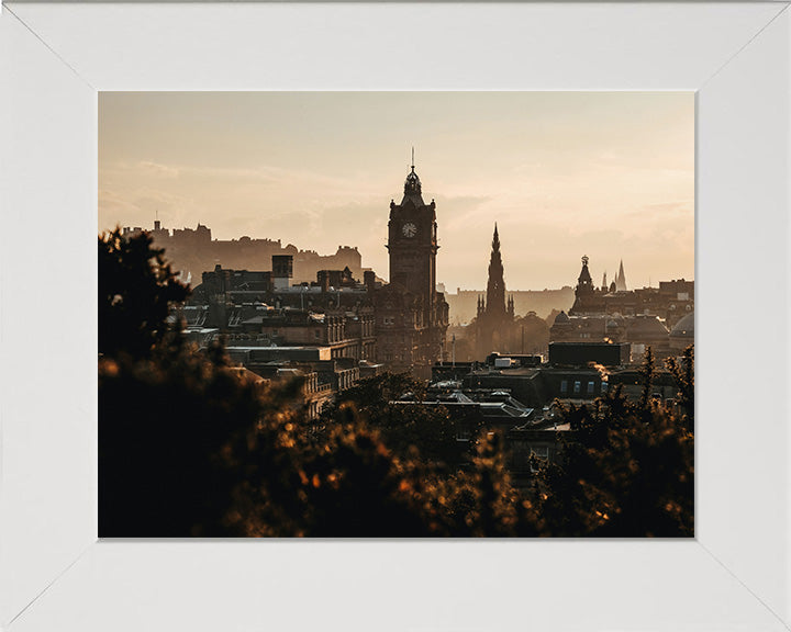 Edinburgh from Calton Hill Scotland at sunset Photo Print - Canvas - Framed Photo Print - Hampshire Prints