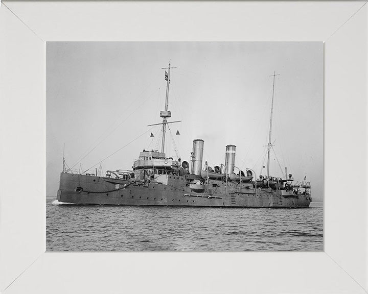 HMS Bonaventure (1892) Royal Navy  Astraea class cruiser Photo Print or Framed Photo Print - Hampshire Prints