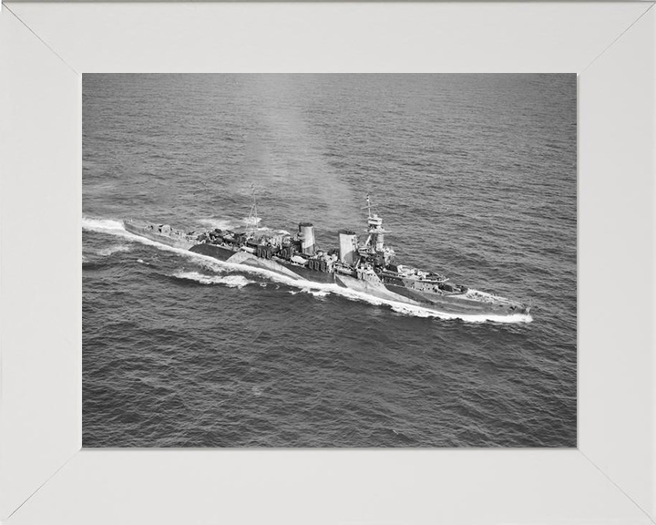 HMS Frobisher D81 Royal Navy Hawkins class heavy cruiser Photo Print or Framed Print - Hampshire Prints