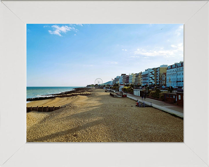 Eastbourne beach seafront East Sussex Photo Print - Canvas - Framed Photo Print - Hampshire Prints
