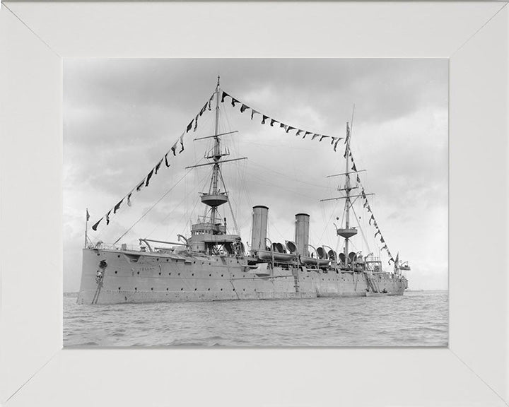 HMS Venus (1895) Royal Navy eclipse Class protected cruiser Photo Print or Framed Print - Hampshire Prints