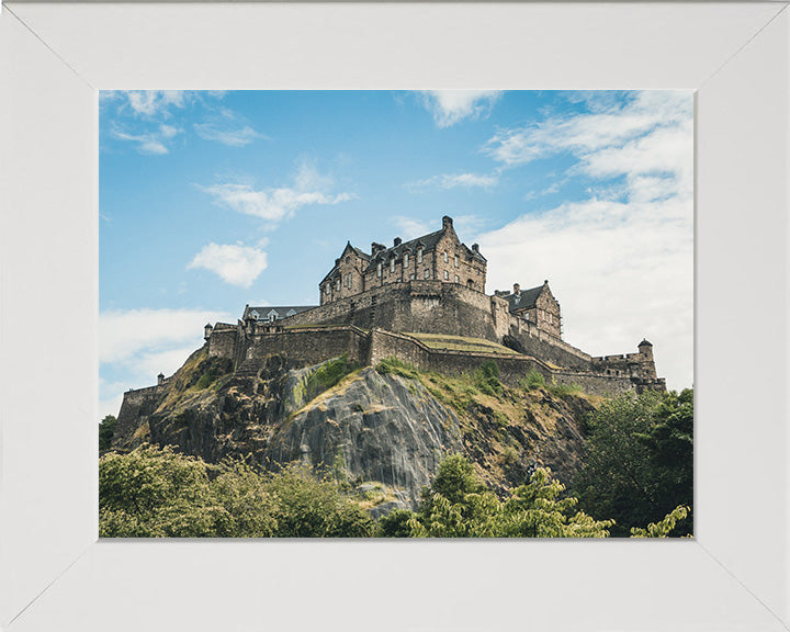 Edinburgh Castle Scotland from below Photo Print - Canvas - Framed Photo Print - Hampshire Prints