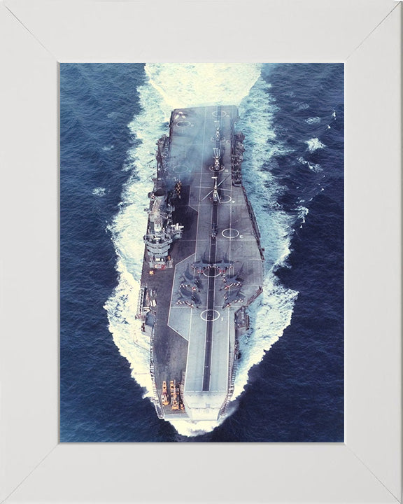 HMS Hermes R12 Royal Navy Centaur class Aircraft carrier Photo Print or Framed Print - Hampshire Prints