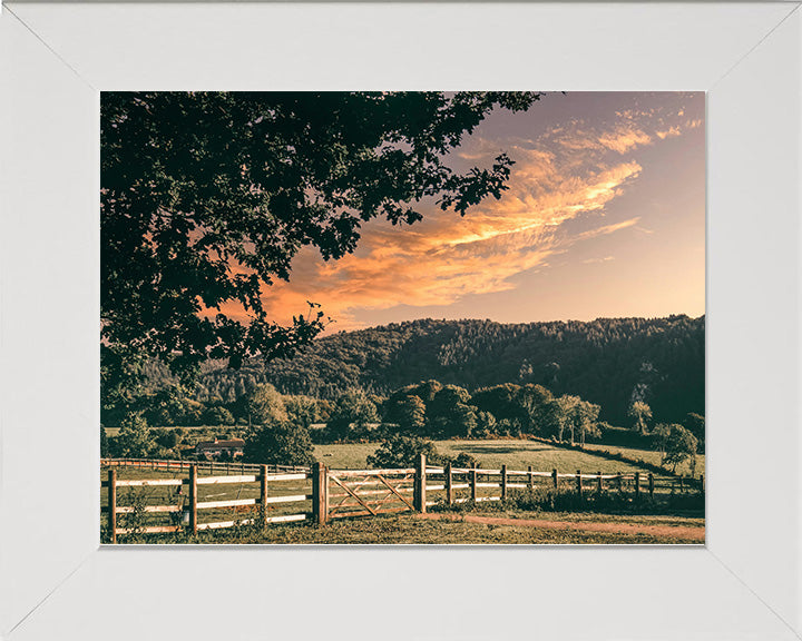 Calstock Cornwall at sunset Photo Print - Canvas - Framed Photo Print - Hampshire Prints
