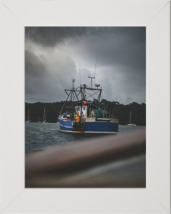 A fishing trawler at Falmouth harbour Cornwall Photo Print - Canvas - Framed Photo Print - Hampshire Prints