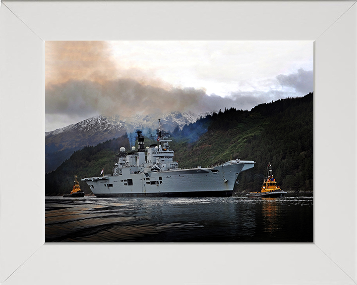 HMS Illustrious R06 Royal Navy Invincible class Aircraft Carrier Photo Print or Framed Print - Hampshire Prints