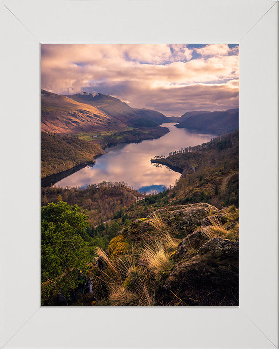 Thirlmere Allerdale the Lake District Cumbria sunset Photo Print - Canvas - Framed Photo Print - Hampshire Prints