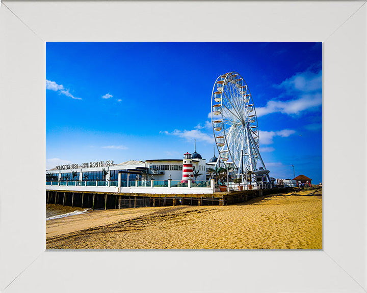 Clacton-on-Sea pier Essex in summer Photo Print - Canvas - Framed Photo Print - Hampshire Prints