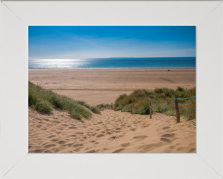 Woolacombe Beach Devon in summer Photo Print - Canvas - Framed Photo Print - Hampshire Prints