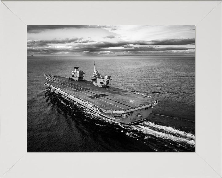 HMS Prince of Wales R09 Royal Navy Queen Elizabeth Class aircraft carrier Photo Print or Framed Print - Hampshire Prints