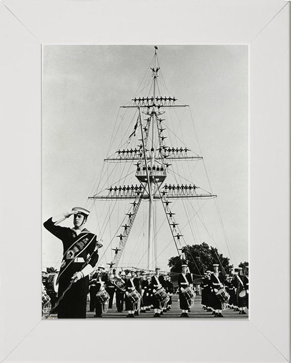 HMS Ganges mast manning 1960's Photo Print or Framed Photo Print - Hampshire Prints