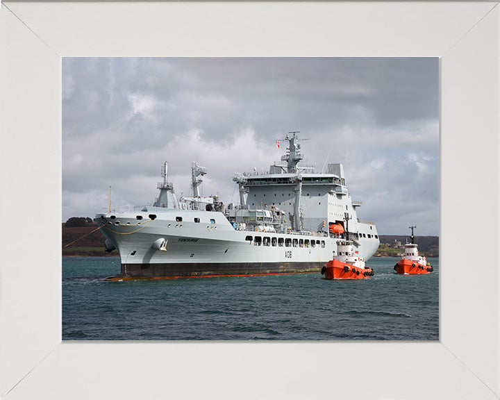 RFA Tidesurge A138 | Photo Print | Framed Print | Tide class | Tanker | Royal Fleet Auxiliary Hampshire Prints 10 x 8 White Frame No